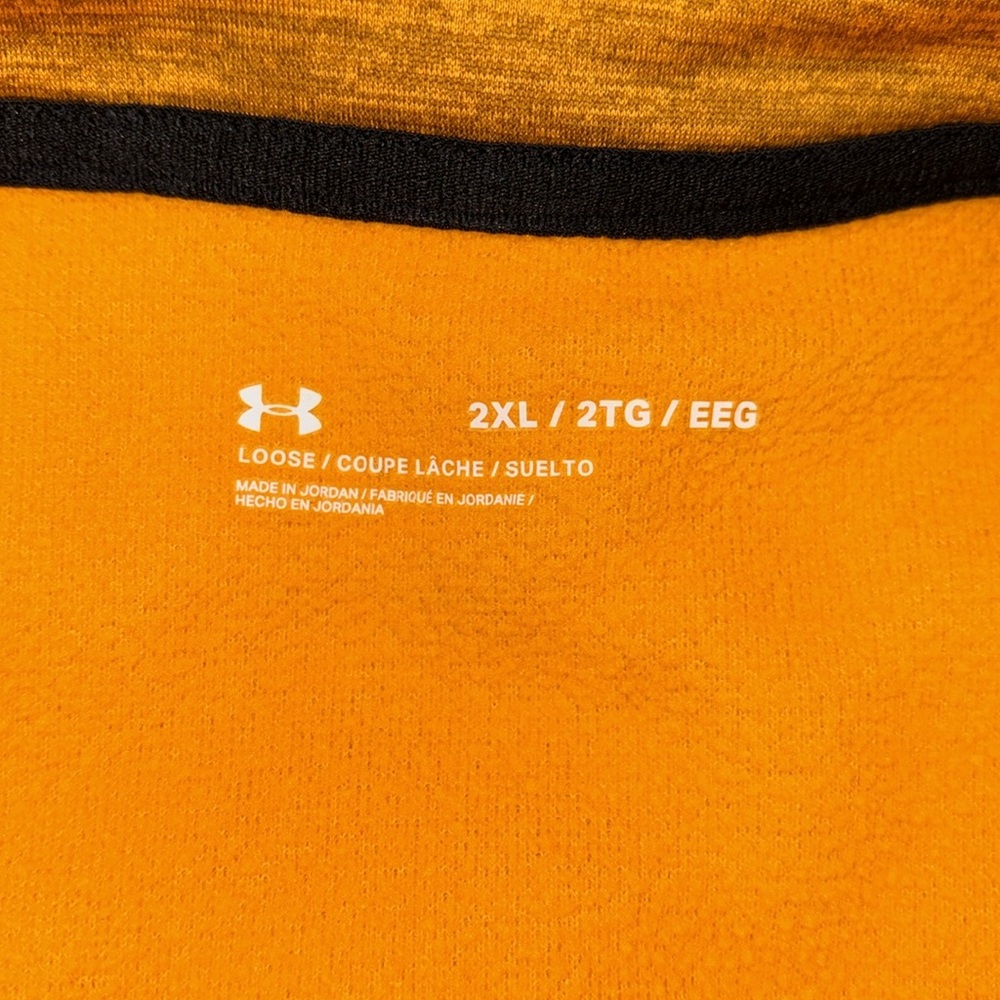 Under Armor pullover fleece color block 1/2 zip loose fit long sleeve Sz 2XL - Picture 7 of 9